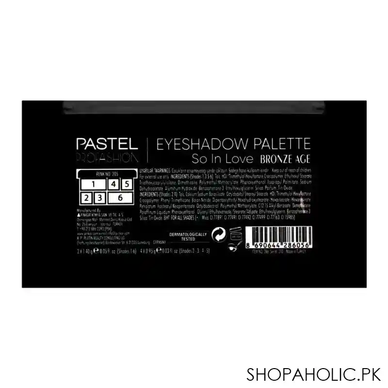 pastel so in love eyeshadow palette, 205 bronze age image3