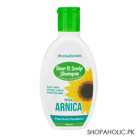 Paul Brooks Hair & Scalp Shampoo With Arnica, Parabens Free, 200ml - Main Image