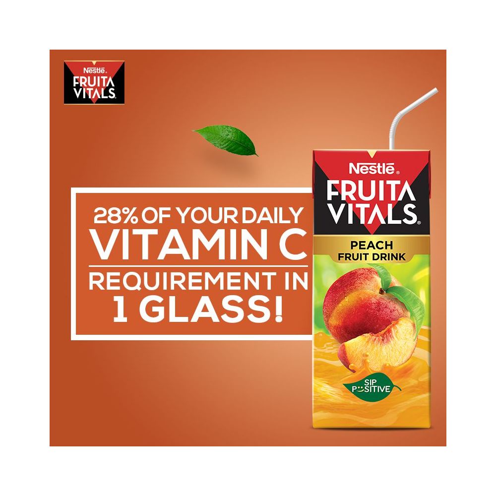 Nestle Fruita Vitals Peach Fruit Nectar 200ml - Main Image