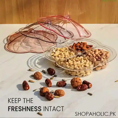 pearl acrylic dry fruit partition main image