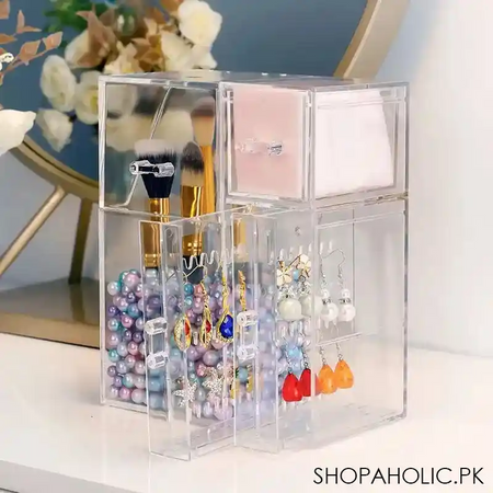 pearl acrylic makeup brushes holder image5