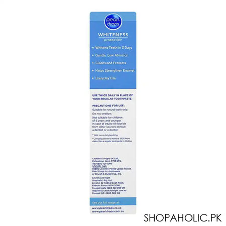 Pearl Drops Lasting Flawless Whiteness Protection Daily Whitening Toothpaste, 75ml - Image 2