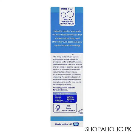Pearl Drops Lasting Flawless Whiteness Protection Daily Whitening Toothpaste, 75ml - Image 4