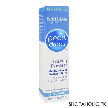 Pearl Drops Lasting Flawless Whiteness Protection Daily Whitening Toothpaste, 75ml - Main Image