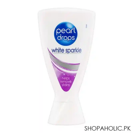 pearl drops white sparkle toothpaste, removes stains, 50ml image2