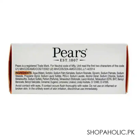 pears transparent soap with natural oils (125g) image2