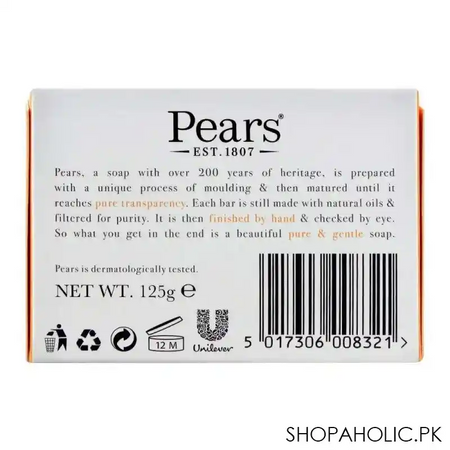 pears transparent soap with natural oils (125g) image3