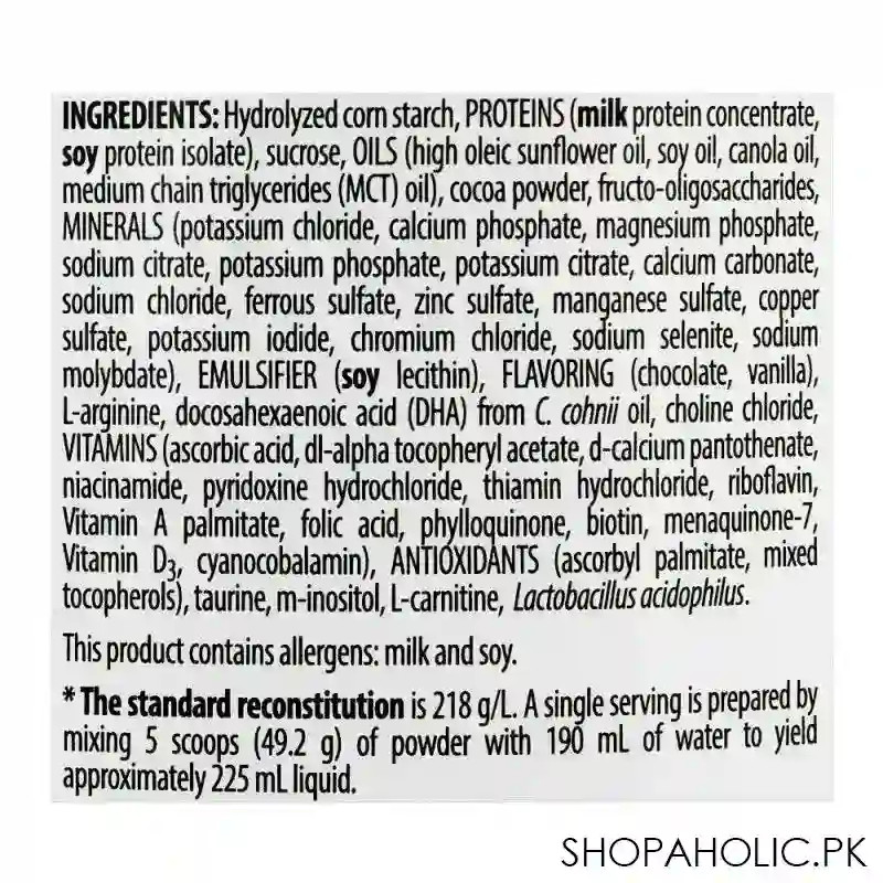 pediasure triplesure system, chocolate flavour, 400g image4