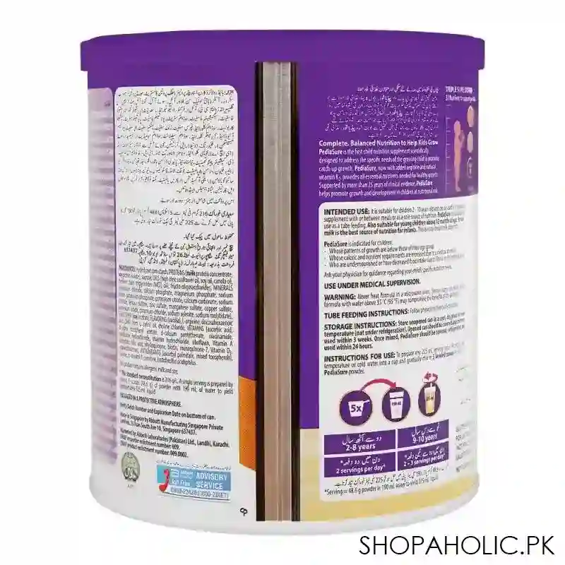 pediasure triplesure system, vanilla flavour, 400g image2