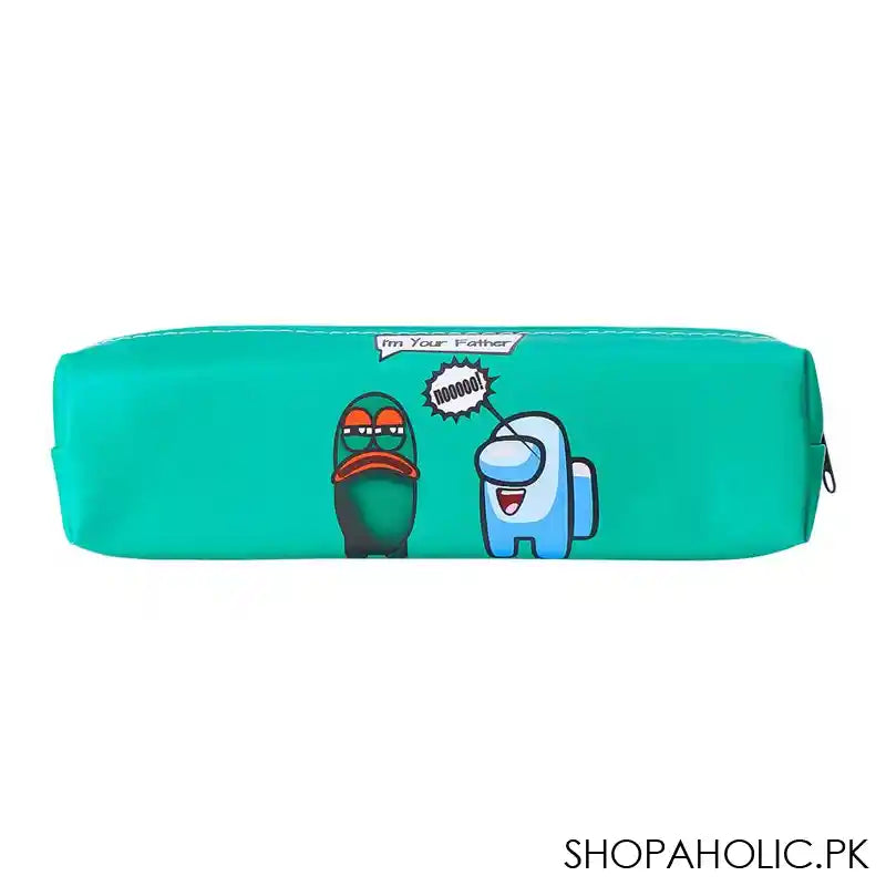 Pencil Pouch Among Us, Green, PP-019 - Image 2