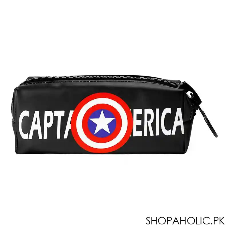 Pencil Pouch Captain America, Black, PP-045 - Main Image