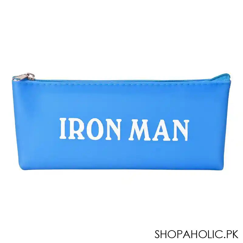 Pencil Pouch Iron Man, Blue, PP-034 - Image 3