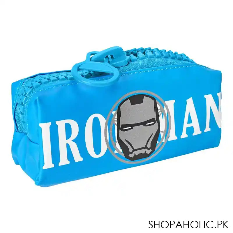 Pencil Pouch Iron Man, Blue, PP-046 - Main Image