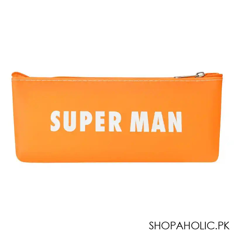 Pencil Pouch Superman, Orange, PP-033 - Image 2