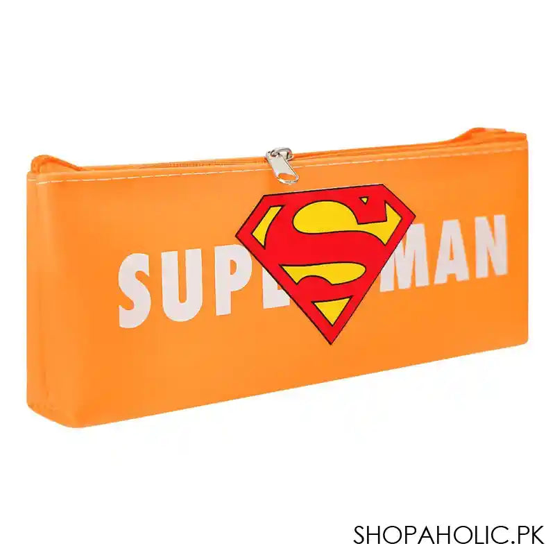 Pencil Pouch Superman, Orange, PP-033 - Image 3
