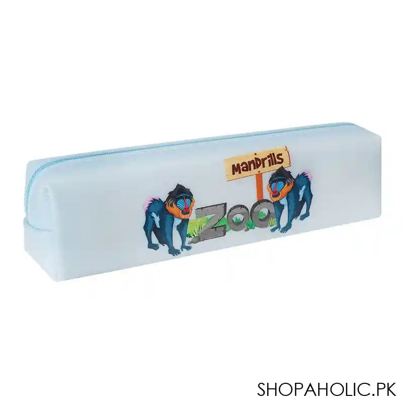 Pencil Pouch Zoo, Sky Blue, PP-009 - Image 3