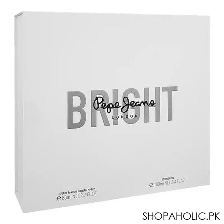 Pepe Jeans London Bright Gift Set, For Women, Eau de Parfum Natural Spray 80ml+Body Lotion 80ml - Image 2