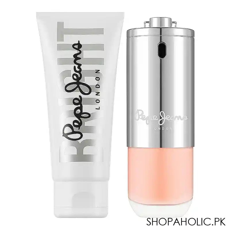 Pepe Jeans London Bright Gift Set, For Women, Eau de Parfum Natural Spray 80ml+Body Lotion 80ml - Main Image