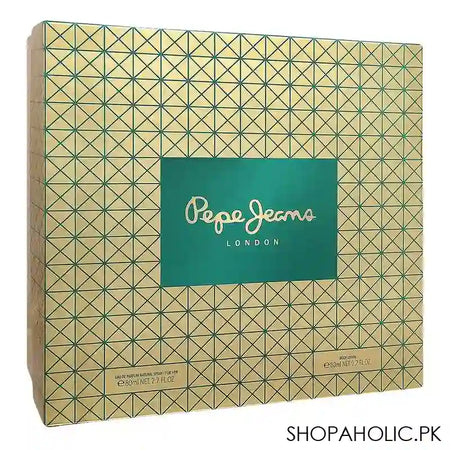 Pepe Jeans London Celebrate Set, For Women, Eau de Parfum Natural Spray 80ml+Body Lotion 80ml - Image 3