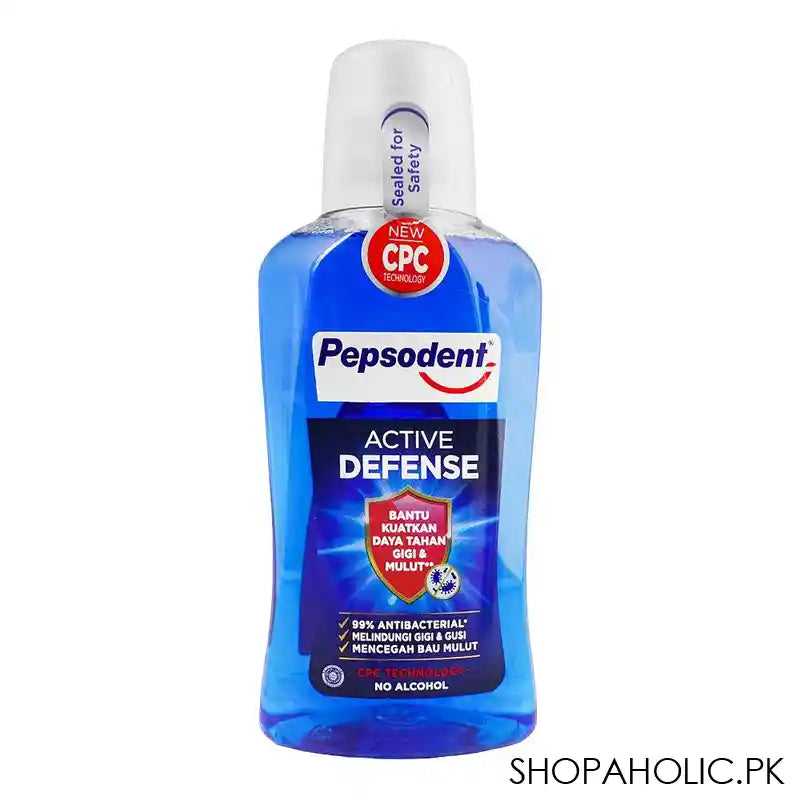 Pepsodent Active Defense Mouthwash, Antibacterial, Alcohol Free, , 300ml - Main Image