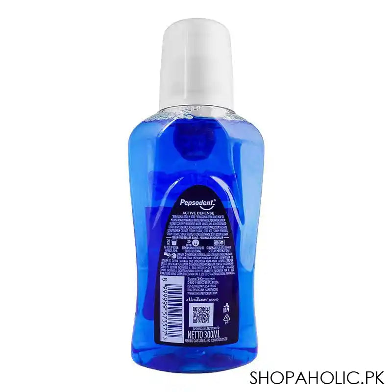Pepsodent Active Defense Mouthwash, Antibacterial, Alcohol Free, , 300ml - Image 2