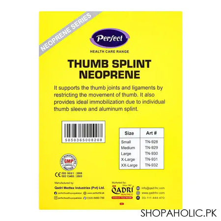 Perfect Thumb Splint Neoprene, Medium - Image 3