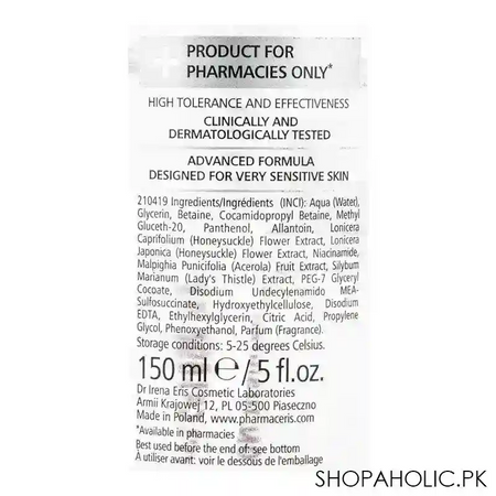pharmaceris whitening foam cleanser, face & eye cleanser, 150ml image4