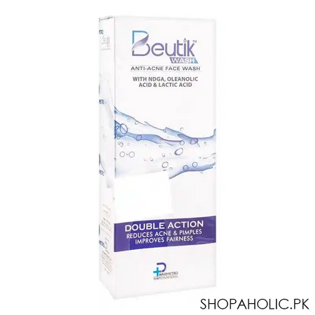 pharmetro beutik anti acne face wash, 100ml main image