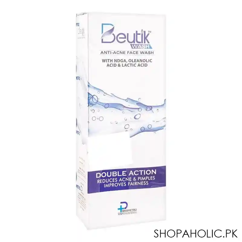pharmetro beutik anti acne face wash, 100ml main image
