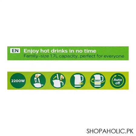 Philips 3000 Series Kettle, 2200W, 1.7L Capacity, HD-9318/01 - Image 7