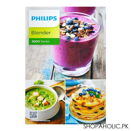 Philips 3000 Series Pro Blend System Blender, 450W, Plastic Jar, Blade Mill, Chopper, HR-2041/30 - Image 4