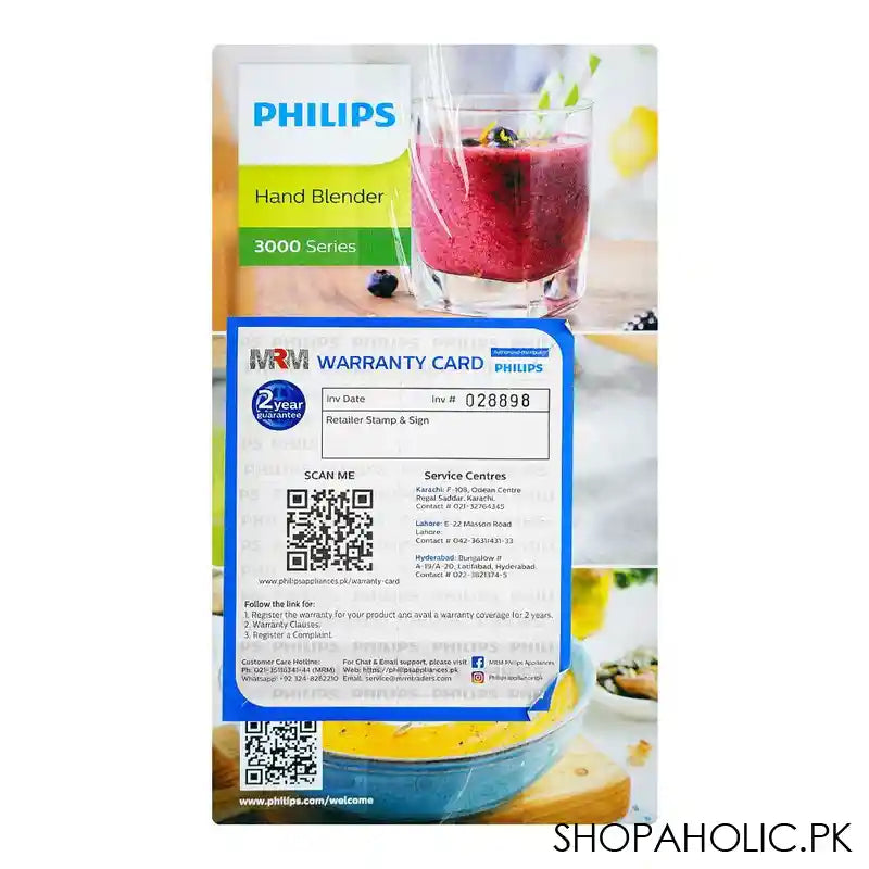 Philips 3000 Series Pro Mix Hand Blender, Anti-Splash, Easy Cleaning, 400W, HR-2520/00 - Image 3