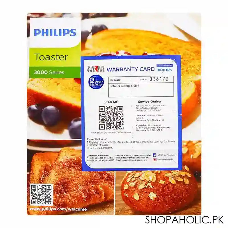 Philips 3000 Series Toaster, 830W, 1-8 Settings, HD2581/00 - Image 5