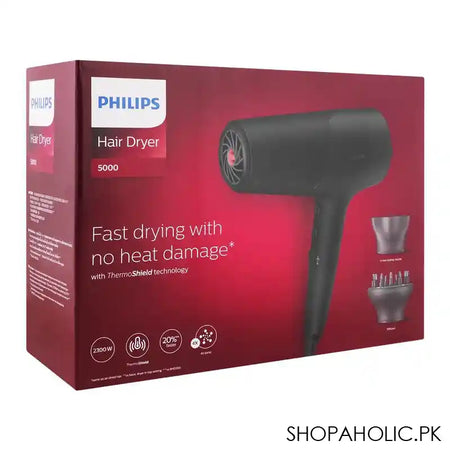 Philips 5000 Fast Drying Thermo Shield Hair Dryer, BHD510/03 - Main Image