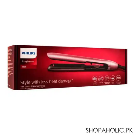 philips 5000 series hair straightener, bhs530/00 image2