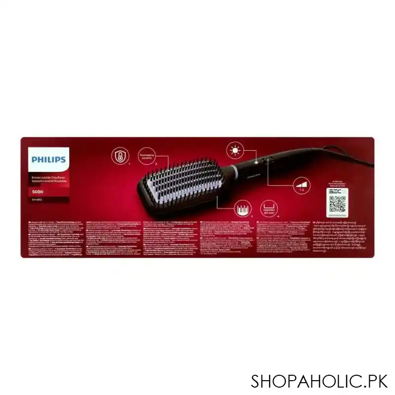 philips 5000 series heated straightening brush, bhh 880/00 image3