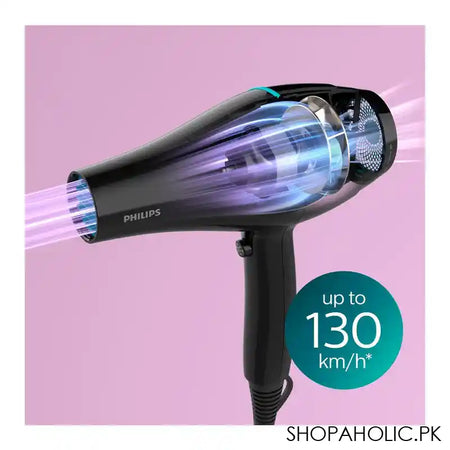 Philips Advanced Hair Dryer, 9mm Styling Nozzle, Ionic Care, 2100W, AC Motor, 130km/h, BHD272 - Image 5