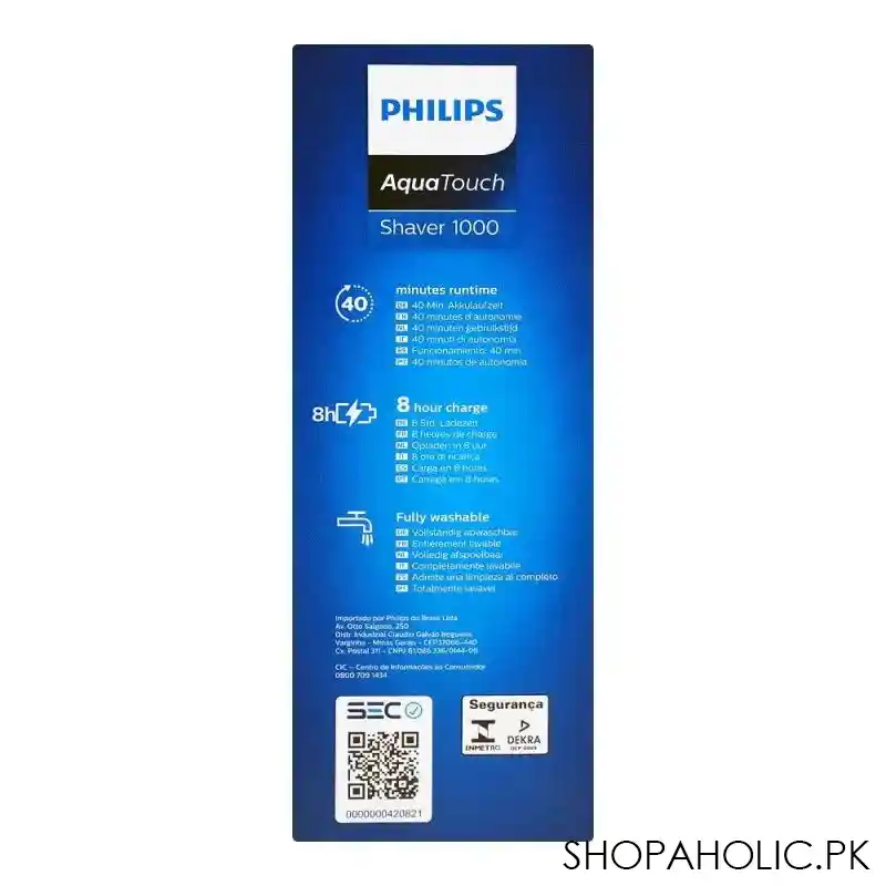 philips aqua touch 1000 one touch cordless shaver, s1121/41 image5