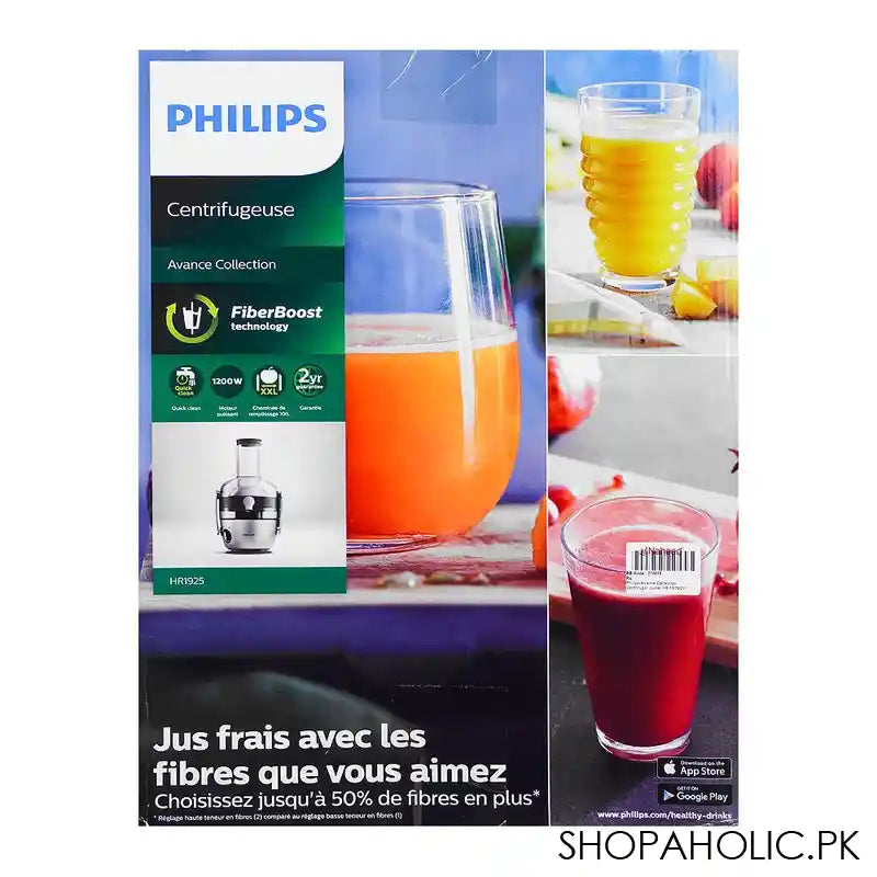 Philips Avance Juicer, X-Large Feed Tube, Fiber Boost Technology, 1L, HR-1925/21 - Image 6