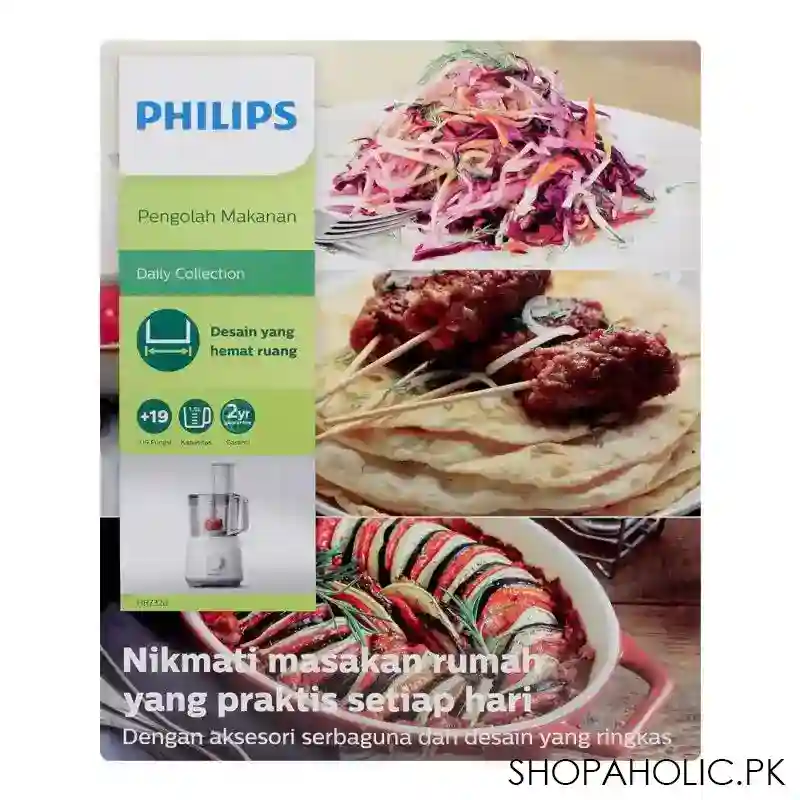 philips daily collection food processor, 700w, hr7320 image4