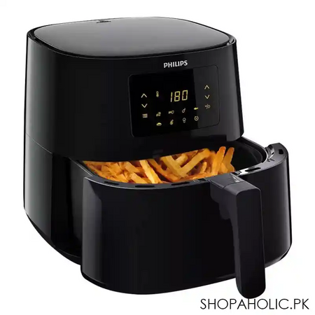 philips essential air fryer, 6.2 l, black, hd 9270 image2