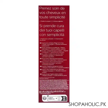 philips hair dryer 1000, 1200w, bch010/10 image5