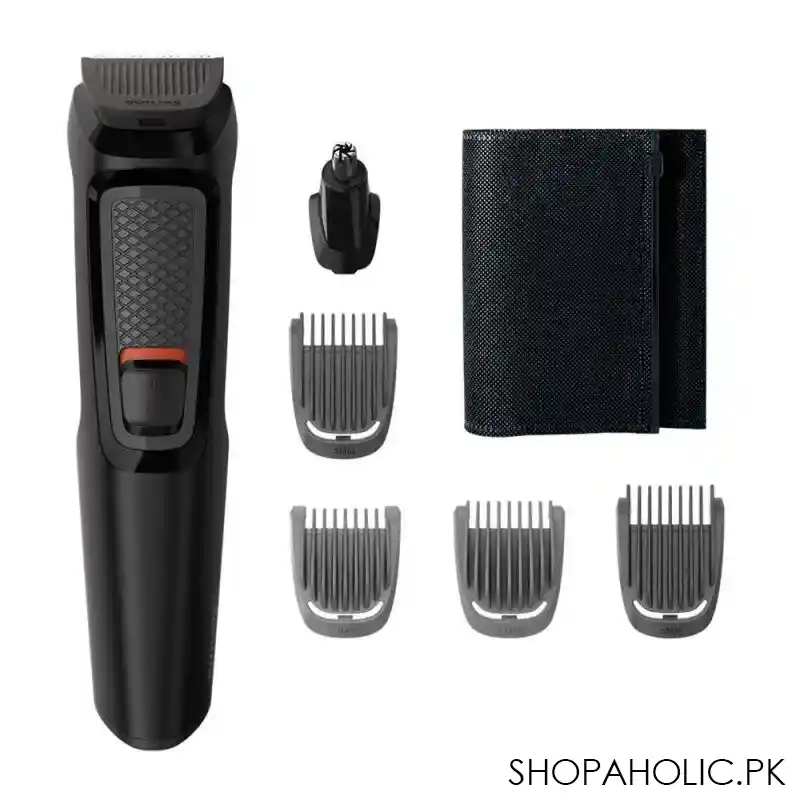philips multigroom all in one trimmer, 6 tools, beard & nose, mg3710/15 main image
