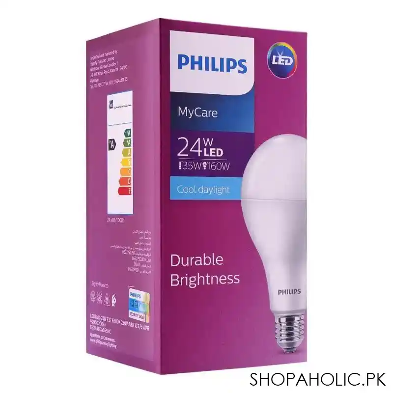 philips mycare led bulb, 24w, e27 cap, cool daylight main image