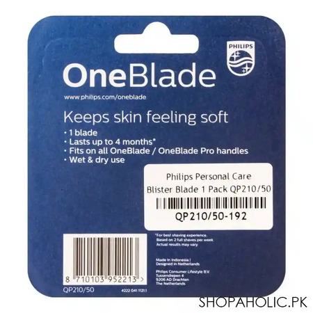 philips norelco one blade replacement blade 1 cartridge, qp210/50 image3