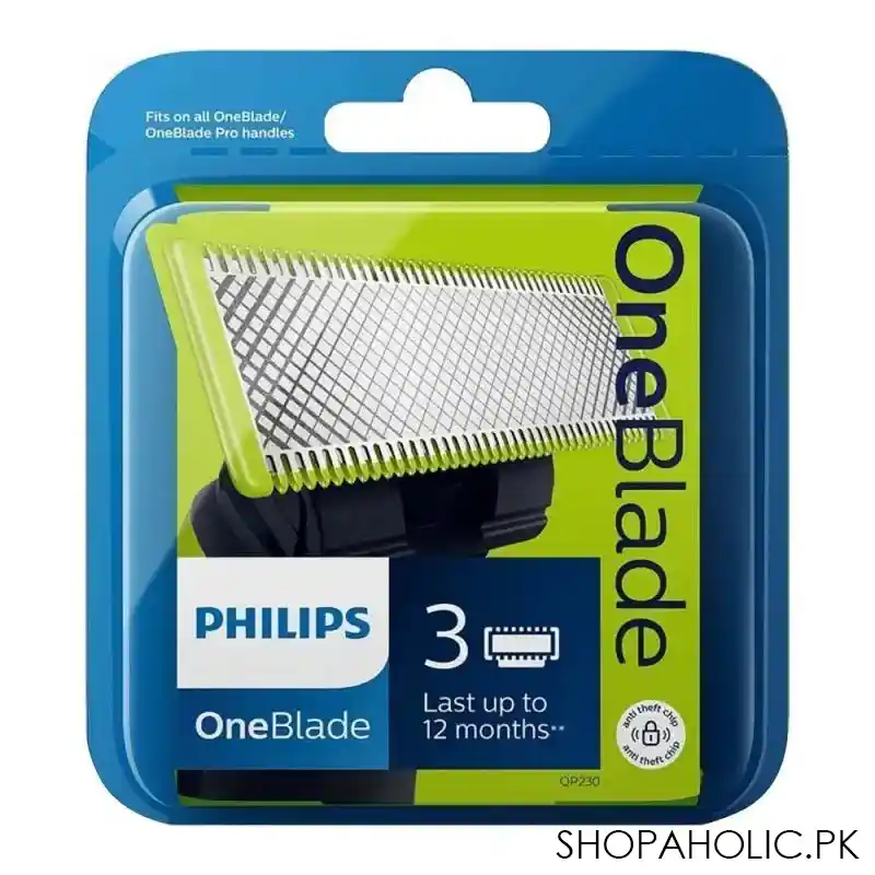 philips norelco one blade replacement blade 3, qp230/50 image2
