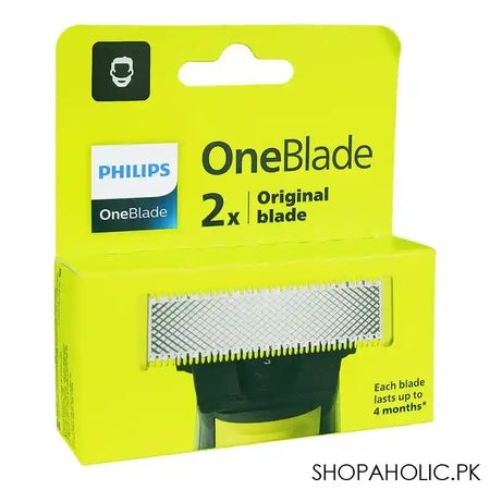 Philips One Blade Hybrid Blister Blade, Replaceable Blade, 2 X Original Blade, QP220/51 - Image 2