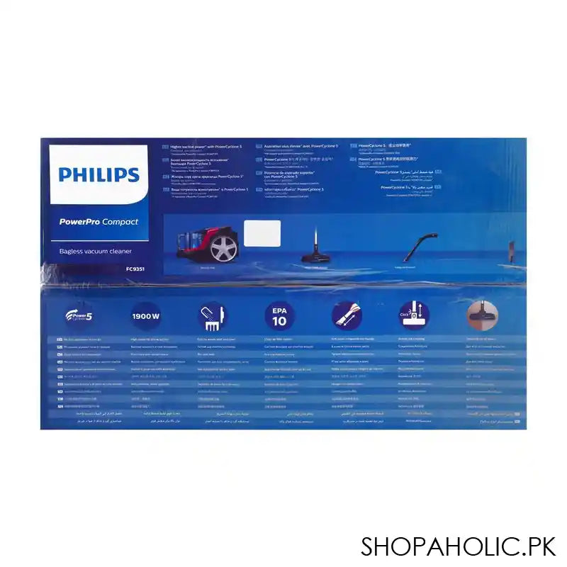 Philips Power Pro Compact Vacuum Cleaner, 1900W, FC9351/01 - Image 5
