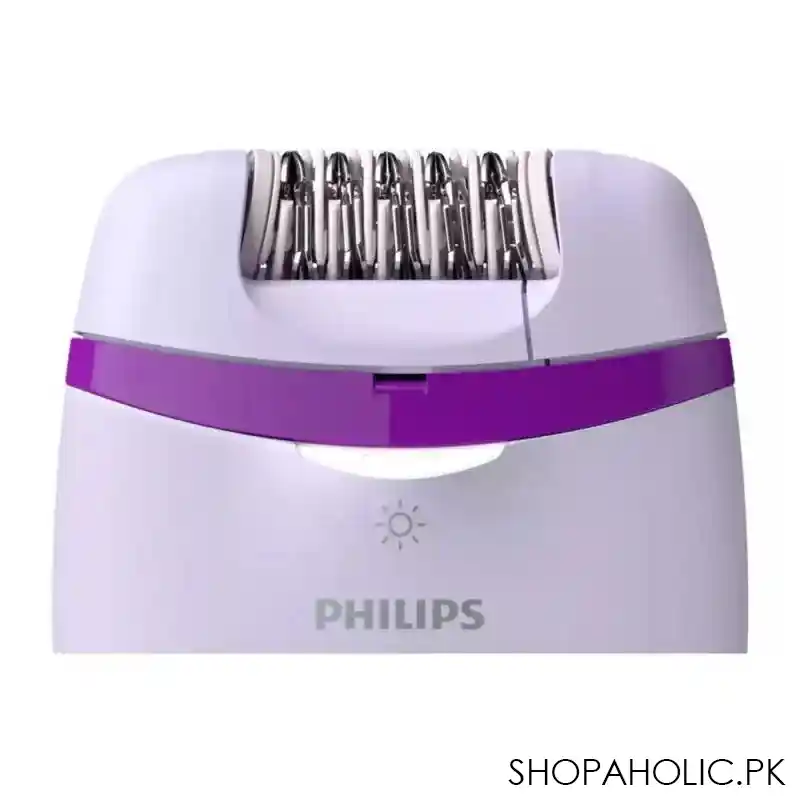 philips satinelle essential for legs & sensitive areas opti light compact epilator, purple, bre275/0 image2