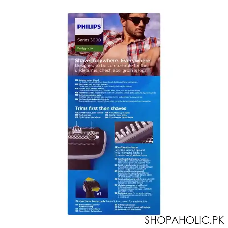philips series 3000 body groom smooth body shaver, bg3005/15 image4